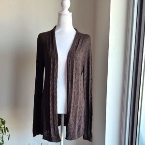 Eileen Fisher Longline Brown Cardihan Size Small